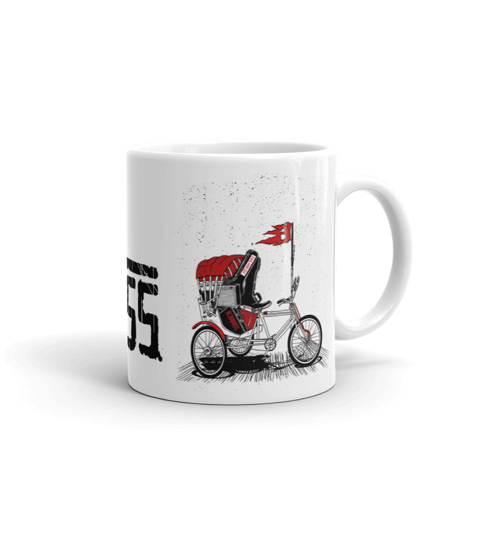 White glossy mug