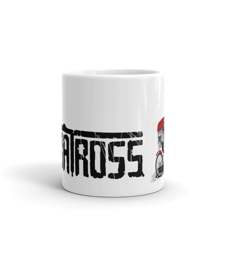 White glossy mug